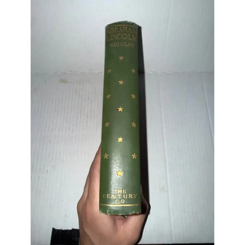Vintage hardcover edition of A Short Life of Abraham Lincoln by John G. Nicolay